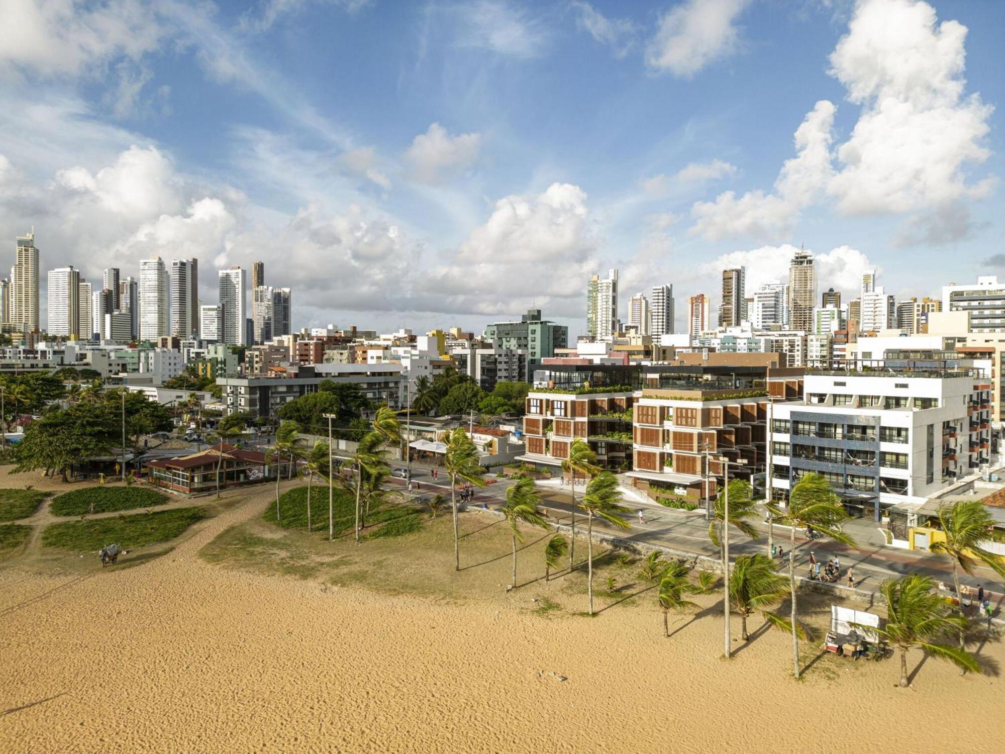 Ba'Ra Hotel Жуан-Песоа Экстерьер фото Aerial view of the new city of Fortaleza